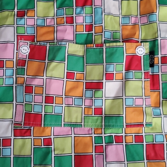 Two Lumps Of Sugar Multi-colored Squares Apron - Picture 2 of 6